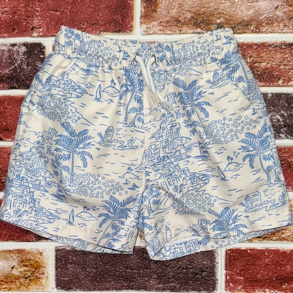 Maison Me toile swim trunks 4-5y boutique